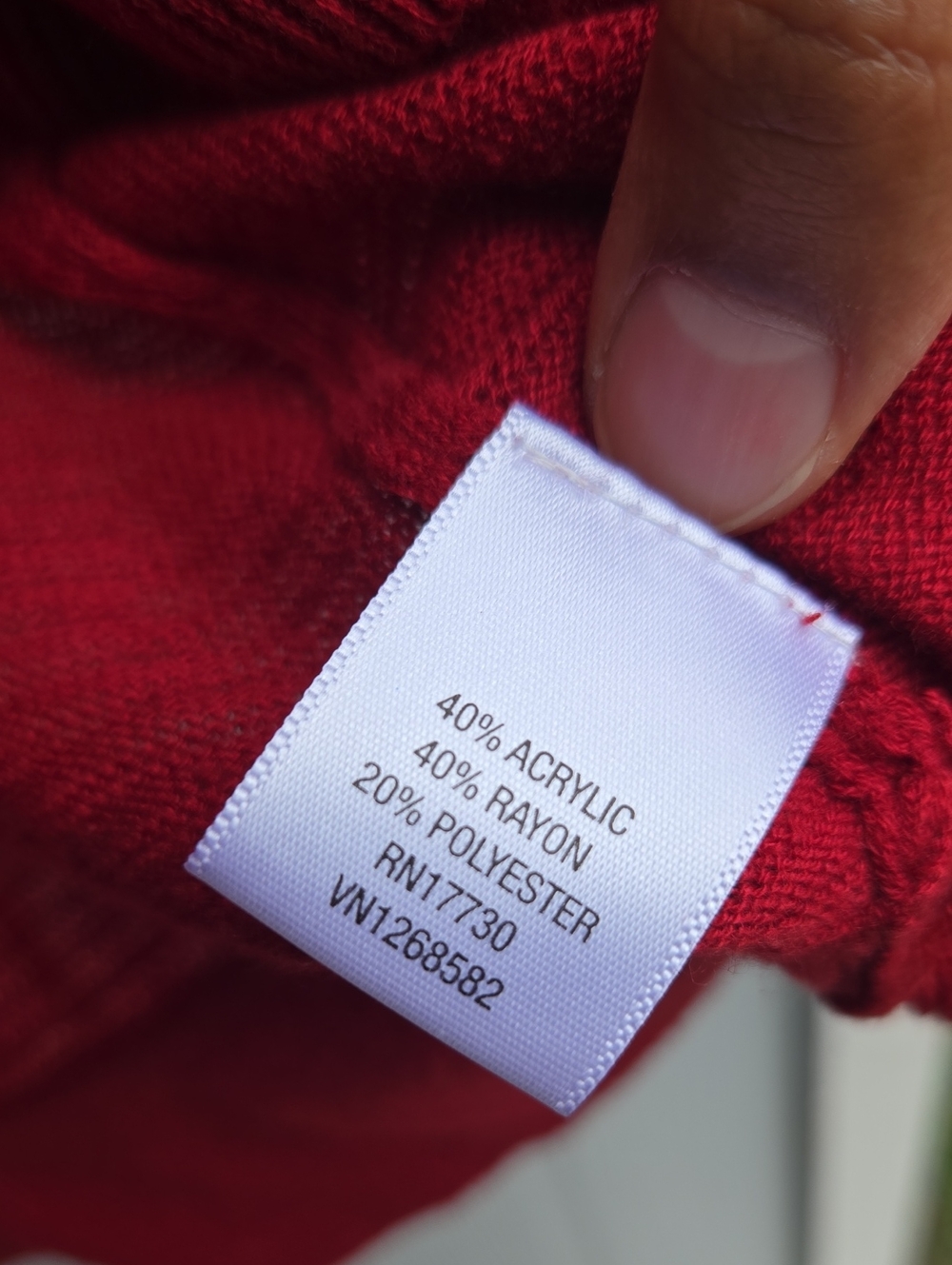 Merona Red Ruffle-Trim Open Cardigan - Picture 4 of 5